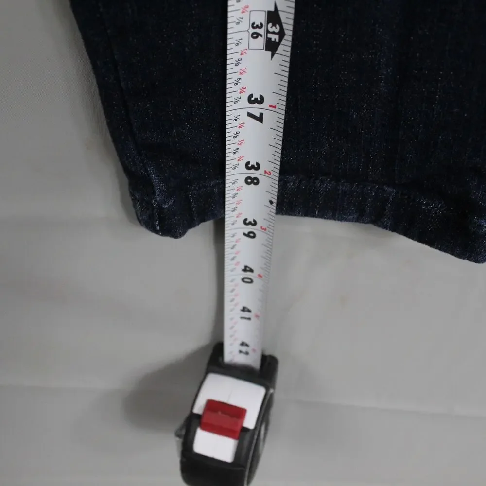 Sezane Jeans Womens 29 Brut Sexy Straight Slim Blue Quiet Luxury Minimalist - Picture 15 of 16